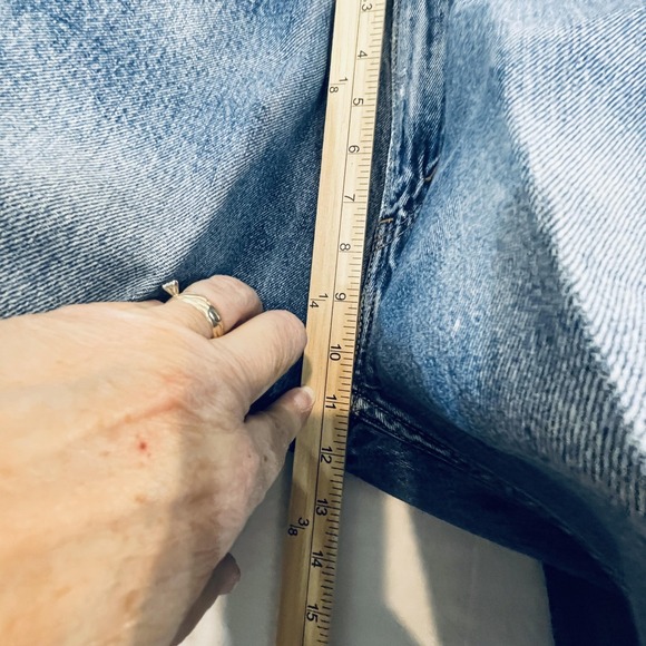 Levis 505 Jeans Mens 32x32 Blue Medium Wash Regular Fit Straight Denim Pants - Picture 7 of 13